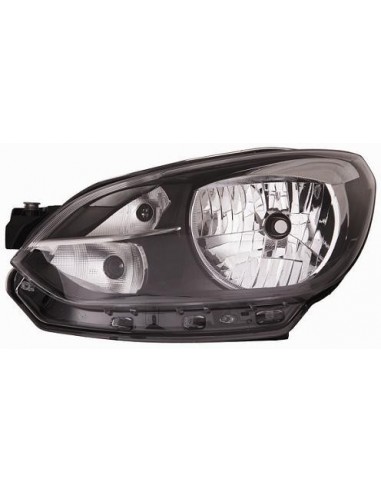 FARO FANALE PROIETTORE ANTERIORE VOLKSWAGEN UP 2011 PARAB. NERA BORDO NERO DX DEPO 10165