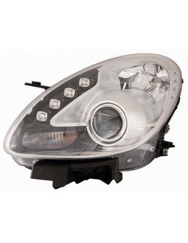 FARO FANALE PROIETTORE ANTERIORE ALFA ROMEO GIULIETTA 2010 PARAB. CROMATA A LED C/MOTORE DX DEPO 10229