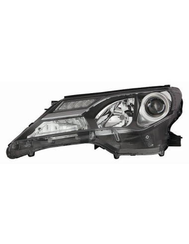 FARO FANALE PROIETTORE ANTERIORE TOYOTA RAV 4 2013 XENON A LED PARAB. NERA DX DEPO 10343