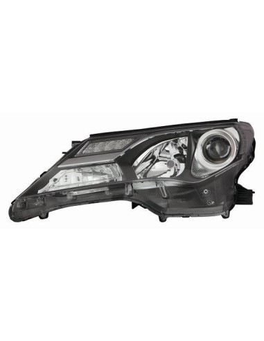 FARO FANALE PROIETTORE ANTERIORE TOYOTA RAV 4 2013 A LED PARAB. NERA DX DEPO 10357