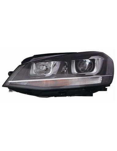 FARO FANALE PROIETTORE ANTERIORE VOLKSWAGEN GOLF VII GTD 2012 XENON PARAB. NERA C/MOTORE DX DEPO 10419