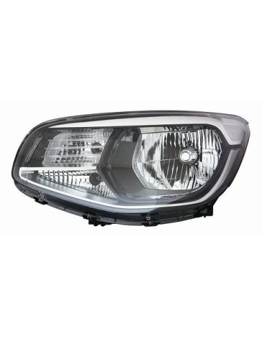 FARO FANALE PROIETTORE ANTERIORE KIA SOUL 2014 PARAB. NERA C/LUCE DIURNA DX DEPO 10467