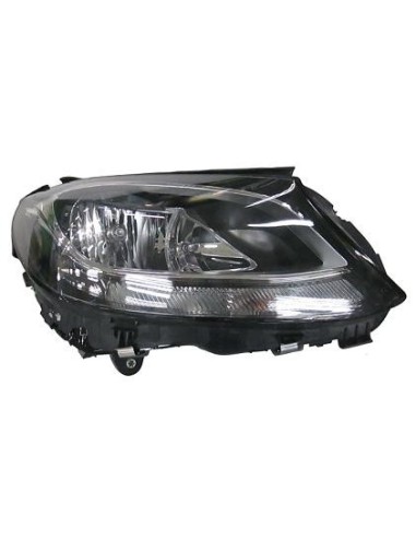 FARO FANALE PROIETTORE ANTERIORE MERCEDES CLASSE C W205 2014 PARAB. NERA A LED C/MOTORE EL. DX DEPO 10496