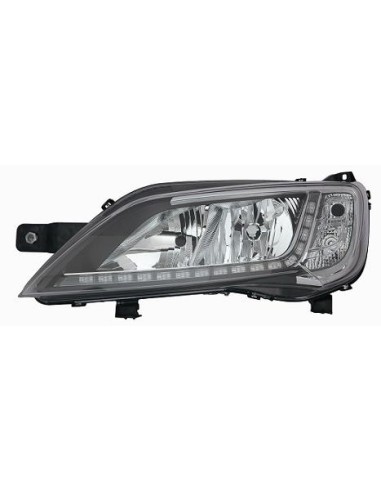 FARO FANALE PROIETTORE ANTERIORE FIAT DUCATO 2014 - CITROEN JUMPER 2014 PARAB. CROMATA A LED C/MOTORE DX DEPO 10540