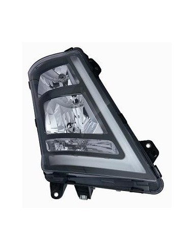 FARO FANALE PROIETTORE ANTERIORE VOLVO TRUCK FH12 - FH13 - FH16 2013 MANUALE PARAB. NERA A LED DX DEPO 10568