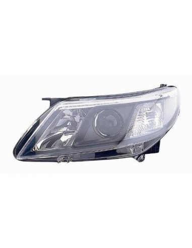 FARO FANALE PROIETTORE ANTERIORE SAAB 9.3 2007 CON MOTORE ELETT. PARAB. NERA A LED DX DEPO 29140