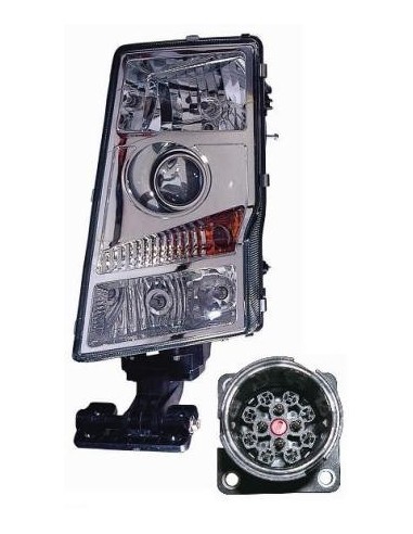 FARO FANALE PROIETTORE ANTERIORE VOLVO TRUCK FM-FH 2002 CONNETTORE OVALE DX DEPO 24590